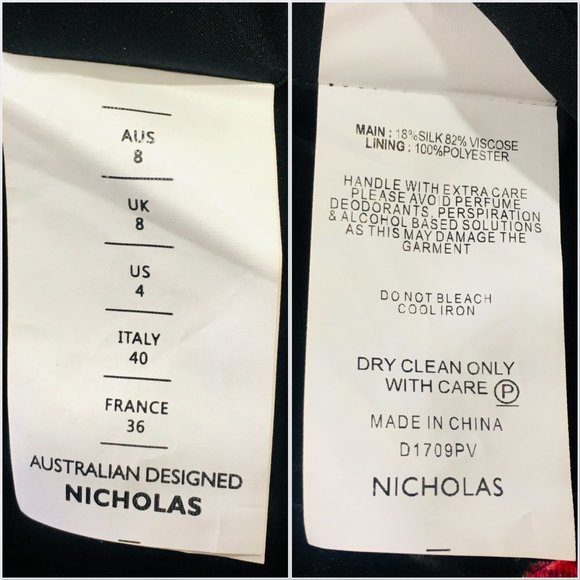 Nicholas One Shoulder Floral Velvet Mini Dress - NEW - Picture 11 of 12